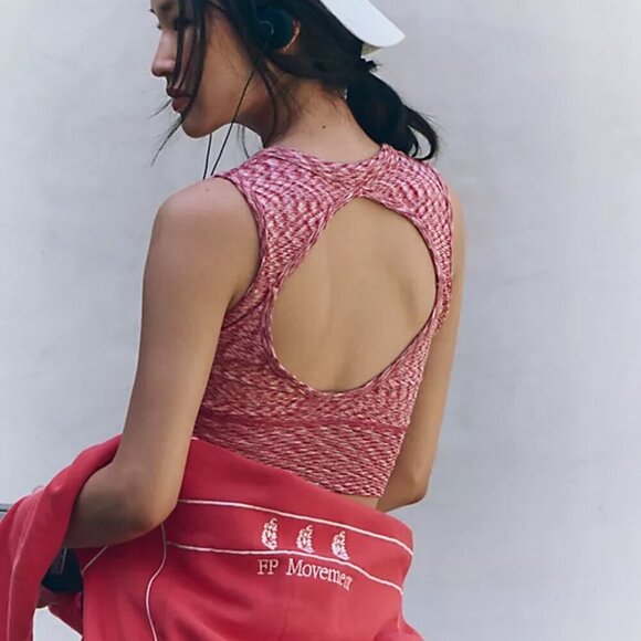 NWT FP Movement Swan Song Red Snap Front Cami - Picture 4 of 7